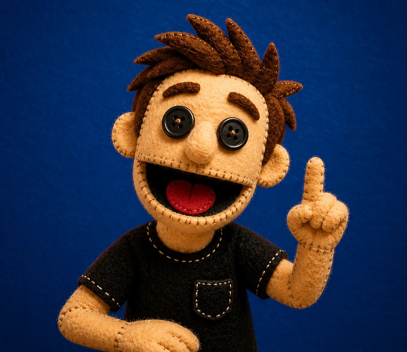 Retrato al estilo marioneta